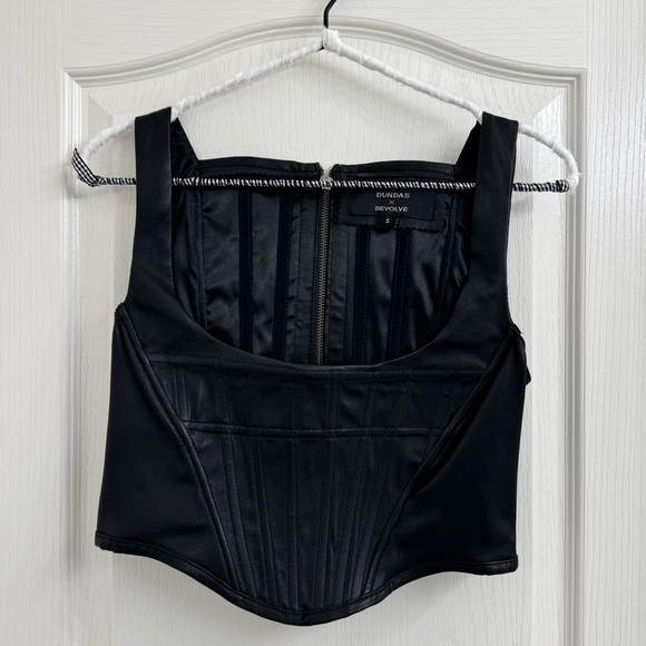 REVOLVE Tops - DUNDAS REVOLVE Leather Corset Top